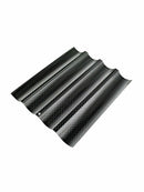 Baguette French Bread Pan 4 Loaves Wave Perforated Carbon Steel Mold Non-Stick