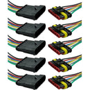 6 Pin Way Car Waterproof Electrical Connector Plug with Wire AWG 5 Pairs