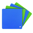 Silicone Pot Holders(Set of 4),Silicone Trivets Multi-Purpose Hot Pads Heat