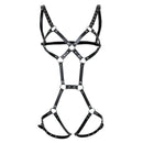 Body Chest PU Leather Adjustable Hollow Out Straps Belt Club Costumes