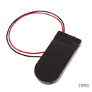 10Pcs DIY CR2032 3V Button Coin Cell Battery Holder Case Box Black