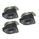 3x Dirt Bikes Carburetor Rubber Adapter Manifold Flange For Mikuni VM24 26 28mm
