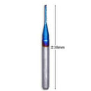 2X(10Pcs 3.175 Shank Blue Coated Cnc End Mills Carbide Milling Cutter Cnc R