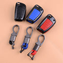 Carbon Fiber Skin Cover Remote Key Case Shell Fit For Q3 A1 S3 Q7 A5 TT TTS