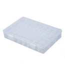 5X( Clear White Plastic 24 Slots Electronic Components Storage Case OrganizF4G8)