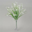 6pcs Artificial Orchid Flowers DIY Green Plants Decor Outside Art Wedding
