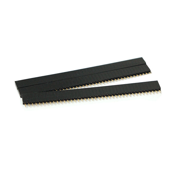 10Pcs 2.54mm 40 Pin Right Angle Female Single Row Header Strip New  FT