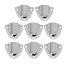 Qty(8x) Marine Clam Shell Vent Stainless Steel Polish Electrical Vent Outlet