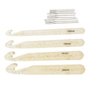 4 Sizes Large Chunky Crochet Hooks Needle with Big Eye Needle Knitting Tools