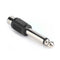 2pcs 6.5mm to RCA Male to Female Jack Plug Audio Video Converters Adapters