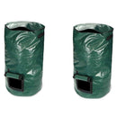 2Pcs 80L Organic Waste Kitchen Garden Yard Compost Bag Portable Environment