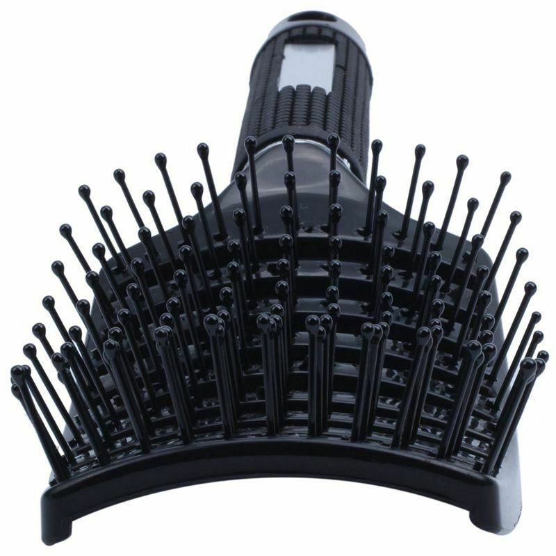 Vented Styling Hair comb Detangling Thick Hair Massage Brush Black L3H3