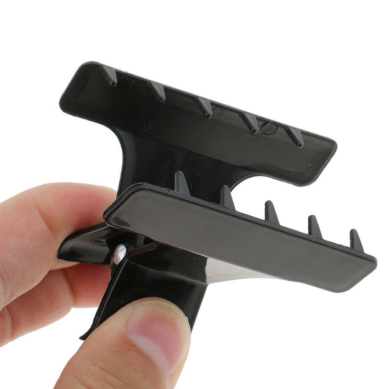 12pcs Butterfly Plastic Hair Claw Hairdressing Section Clip Clamp Grip Tool
