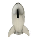 Metal Rocket Piggy Bank Cute Child Put Coin, Spaceship Coin Bank for All Ages -