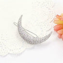 Glitter Moon Rhinestone Hair Clips Hair Styling Pins Fringe Clip Headwear A