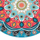2pcs Polyester Backing Waterproof Tablecloth Round Table Cover Cloth 120/150cm