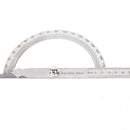 180 Degree protractor finder stainless steel rotary angle ruler measuring tool3C