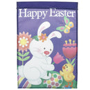 Morigins happy easter bunny colorful eggs double-sided spring garden flag de OZ