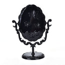 Girl Desktop Rotatable Gothic Rose Makeup Stand Mirror Black Butterfly FT