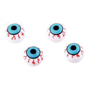 Motorbike Car Blue+White Wheel Tyre Tire Valve Dust Stem Air Cap Pack of 4