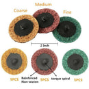 35Pcs Sanding Discs Set,2 Inch Type R Roll Lock Discs Pads Sanding Roloc Ab