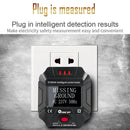 EU Automatic Electric Circuit Polarity Voltage Detector LCD Socket Outlet Tester