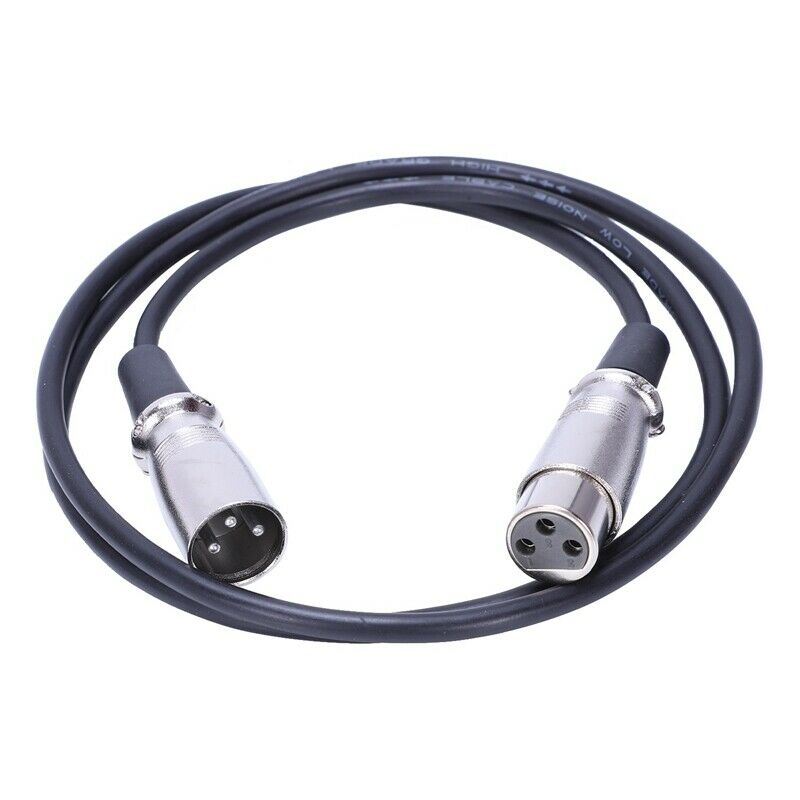 3-Pin XLR Male to Female miniphone Extension cable 1M