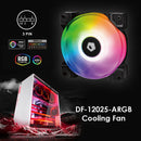 DF-12025-ARGB Dual Ball Bearing Fan Addressable RGB LED Cooling Fan for PC Case