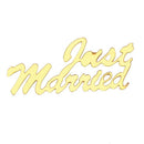 Just Married Wedding Metallic Table Confetti Sprinkles ( All Colours ) (1 P F4K8