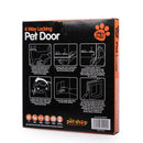 4 Way Locking Pet Cat Kitty Small Dog Doggy Puppy Flap Safe Door Tunnel Lot
