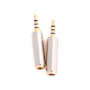 2pc Headphone Converter Plug 2.5mm Male to 3.5 mm Female audio Stereo Adapter MO