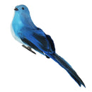 2pcs Blue Artificial Feathered Foam Birds with Clips Outdoor Garden Tree Decor