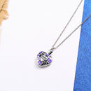 Heart Cremation Urn Charm Pendant For Pet Human Ash Urn Memorial Necklace