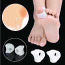 2Pcs Silicone Gel Toe Finger Separator Feet Care Braces Supports Tools