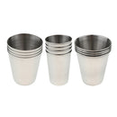 Set of 12Pcs Drinking Cups Shatterproof Tumblers Stainless Steel, Perfect for
