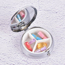 New Metal Folding pill case Medicine Organizer Box Makeup Storage Container  3C
