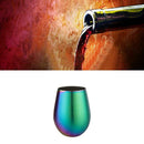 Stainless Steel Wine Glass Coffee Tea Mug Beer Tumbler Milk Drinking Cup 500ml
