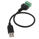 1 Pc USB 2.0 Female to 5 Pin Screw with Shield Terminal Plug Adapters