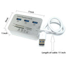 B3.0 Data Transmission Multifunctional Card Reader 3 Ports High Speed B Hub