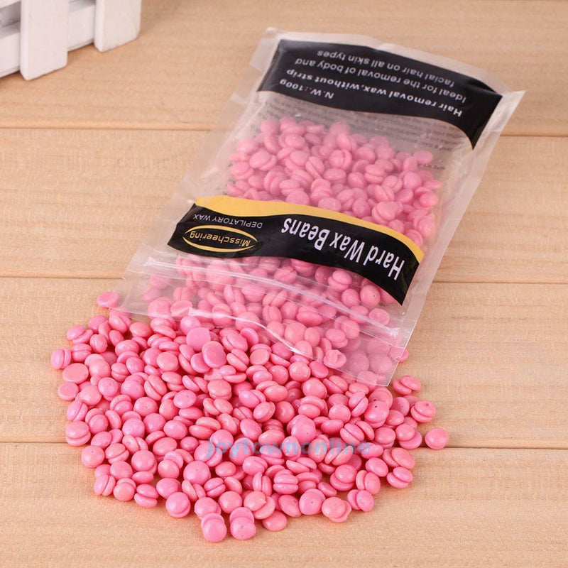 100g Depilatory Hot Film Hard Wax Beans Pellet Waxing Bikini Hair Removal Bean