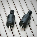 2 pin DIN Plug Speaker and HiFi Connector Screw Terminals [2 Pack]   O Ew