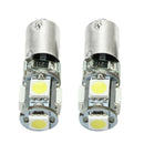 2Pcs Canbus Error Free BA9S H6W 5050 SMD 5 LED Auto Car Parking Light Bulb LED