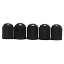 5pcs black plastic dust valve caps bike car wheel tyre air valve stem caps FT