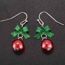 Christmas earrings Women romantic bow tie Ear stone Fashion shiny rhineston