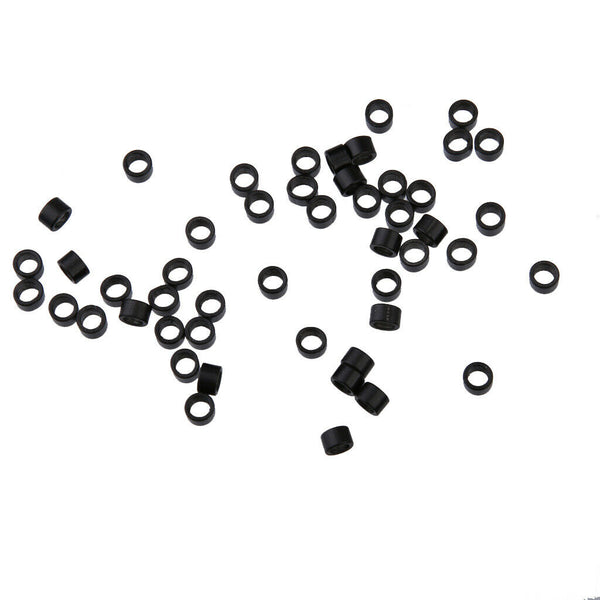1000Pcs Silicone Lined Rings Micro Beads Link Hair Extensions Tools New