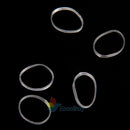 500pcs Hair Tie Band Ponytail Holder Elastic Rubber Clear White Women Girls
