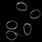 500pcs Hair Tie Band Ponytail Holder Elastic Rubber Clear White Women Girls