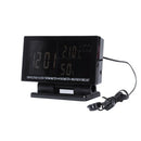 4 In 1 Digital Car Thermometer Hygrometer Dc 12V Lcd Vehicle Voltage Clock