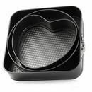 1X(3 Pcs/Set Non-Stick Springform Cake Pan Metal Baking Cake Mold With Remo