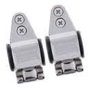 1 Pair Steel Slide Cap Hinged Bimini Top Fittings for 20-22-25mm Pipe